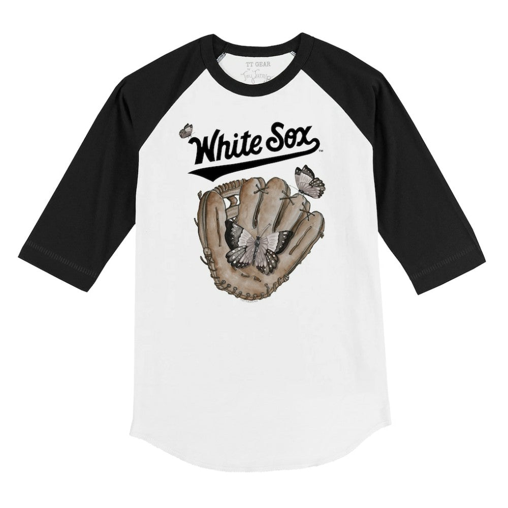 Chicago White Sox Tiny Turnip Youth Butterfly Glove 3/4-Sleeve Raglan T-Shirt On Sale