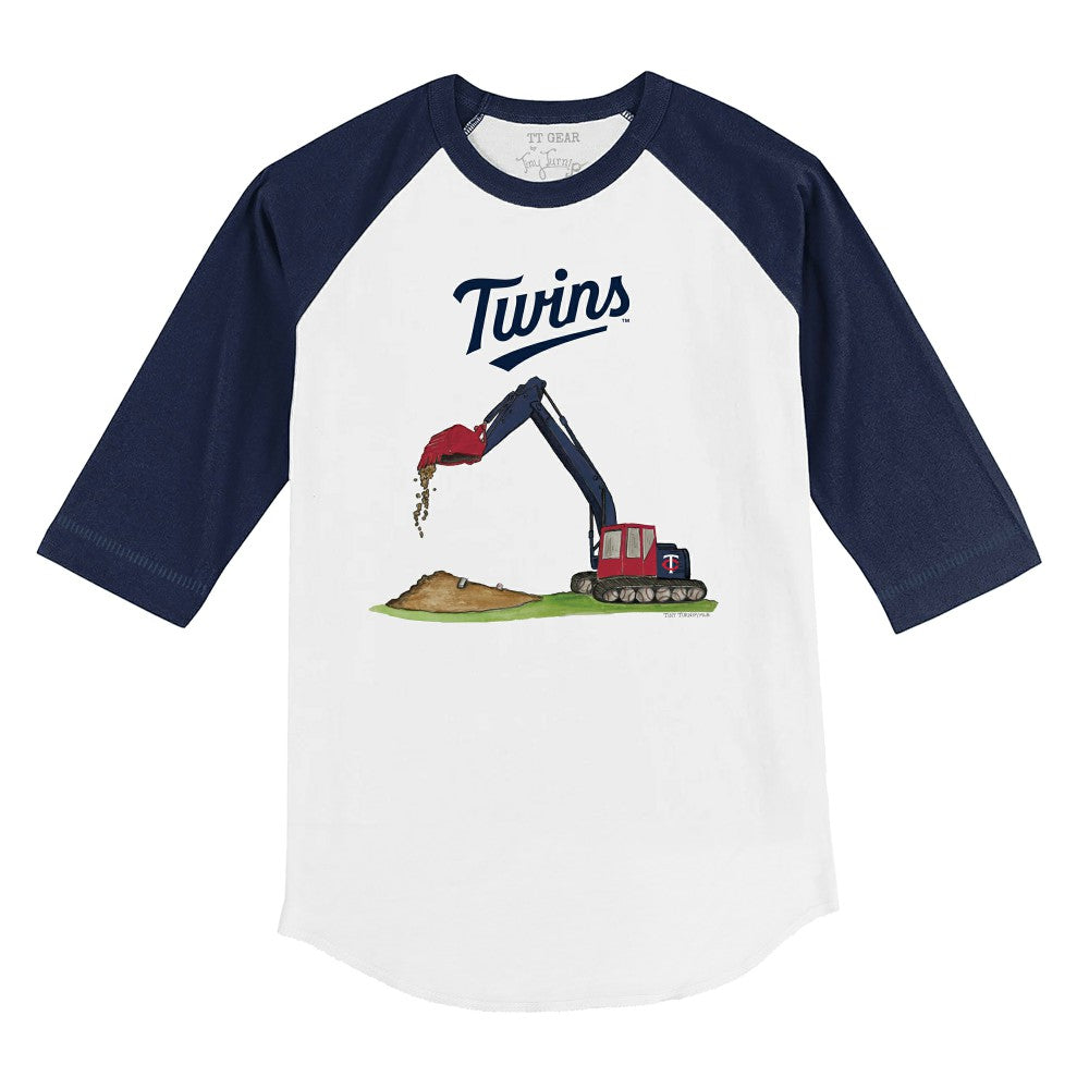 Minnesota Twins Tiny Turnip Youth Excavator 3/4-Sleeve Raglan T-Shirt Sale