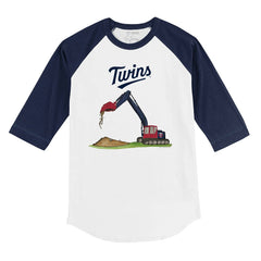 Minnesota Twins Tiny Turnip Youth Excavator 3/4-Sleeve Raglan T-Shirt Sale