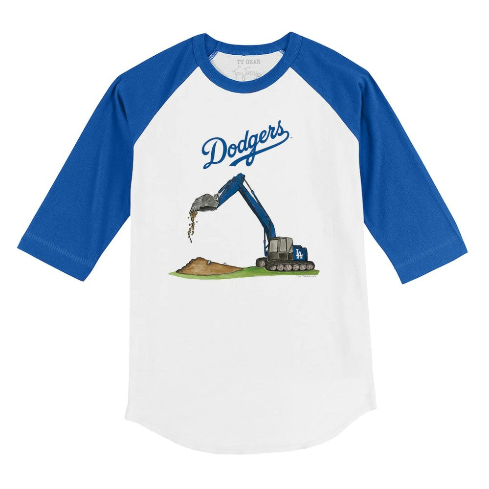 Los Angeles Dodgers Tiny Turnip Youth Excavator 3/4-Sleeve Raglan T-Shirt Near Me