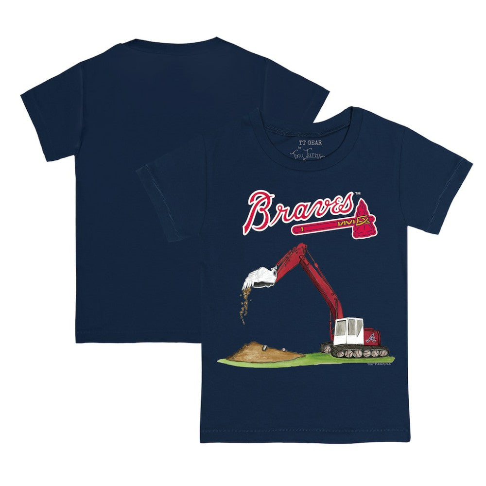 Atlanta Braves Tiny Turnip Youth Excavator T-Shirt Near Me