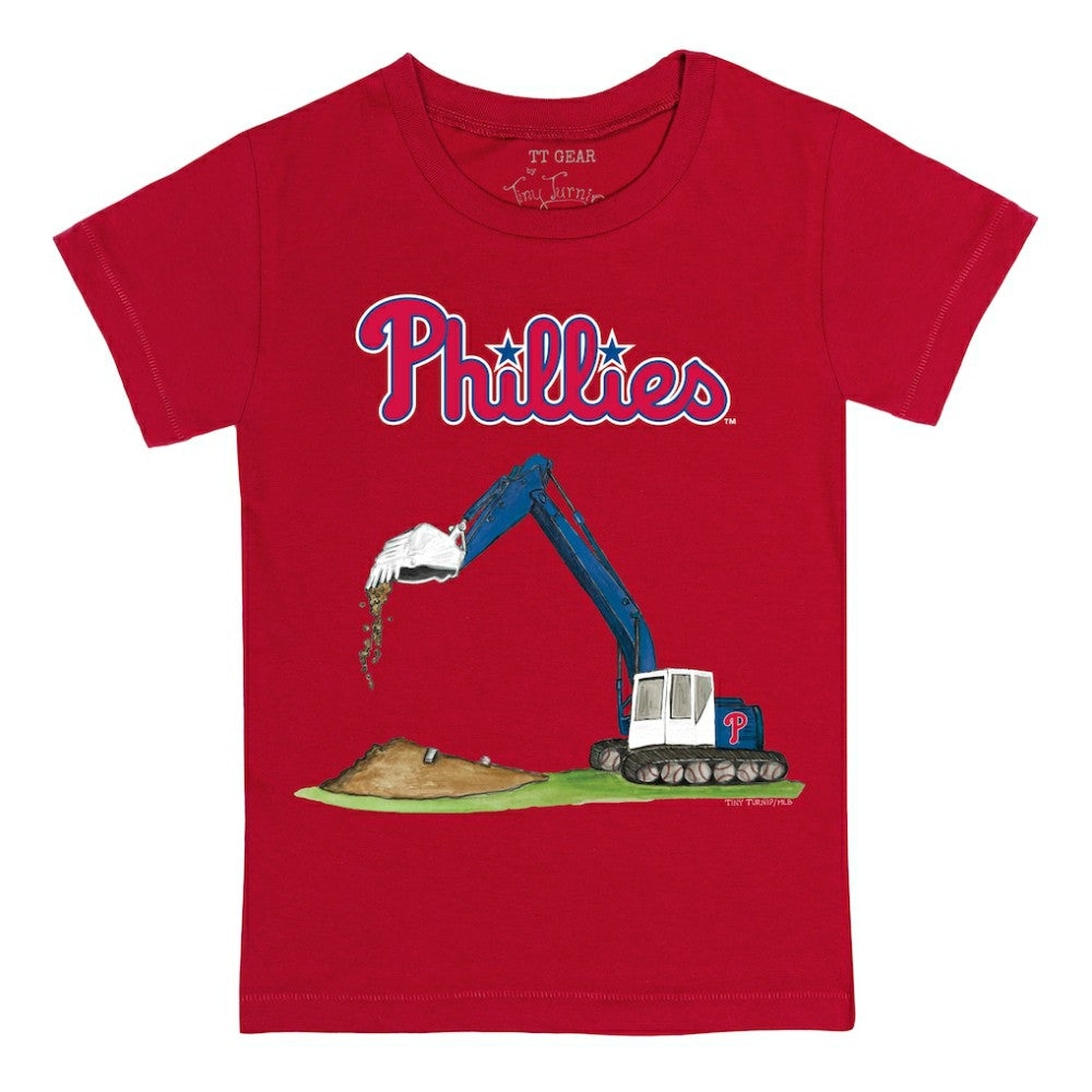 Philadelphia Phillies Tiny Turnip Youth Excavator T-Shirt for sale