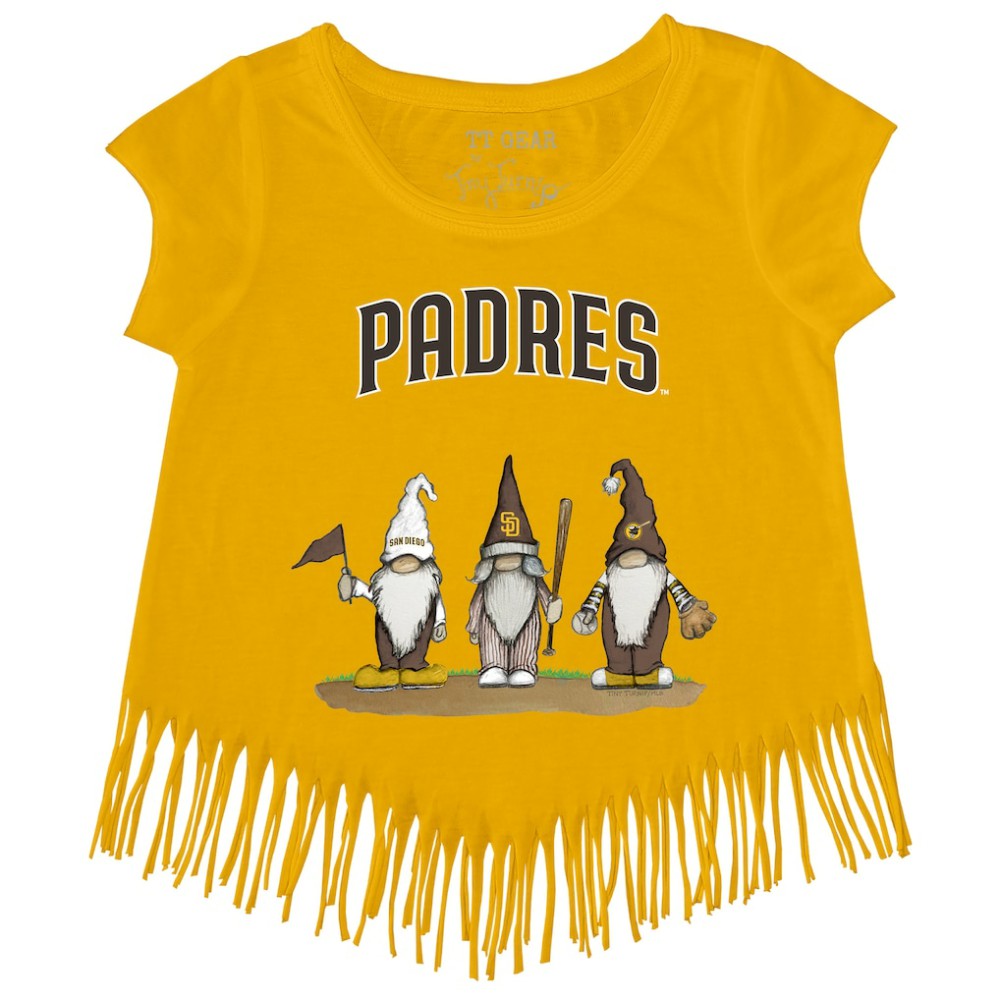 San Diego Padres Tiny Turnip Girls Youth Gnomes Fringe T-Shirt discount