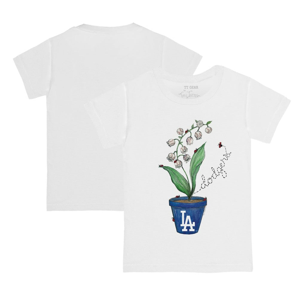 Los Angeles Dodgers Tiny Turnip Youth Lilies & Ladybugs T-Shirt Clearance