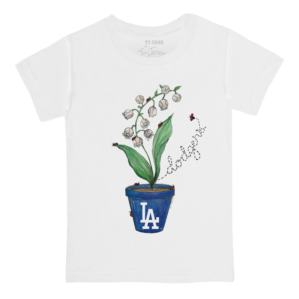 Los Angeles Dodgers Tiny Turnip Youth Lilies & Ladybugs T-Shirt Clearance