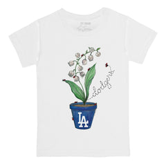 Los Angeles Dodgers Tiny Turnip Youth Lilies & Ladybugs T-Shirt Clearance