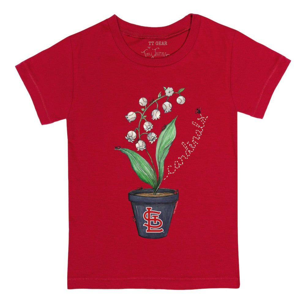 St. Louis Cardinals Tiny Turnip Youth Lilies & Ladybugs T-Shirt for sale