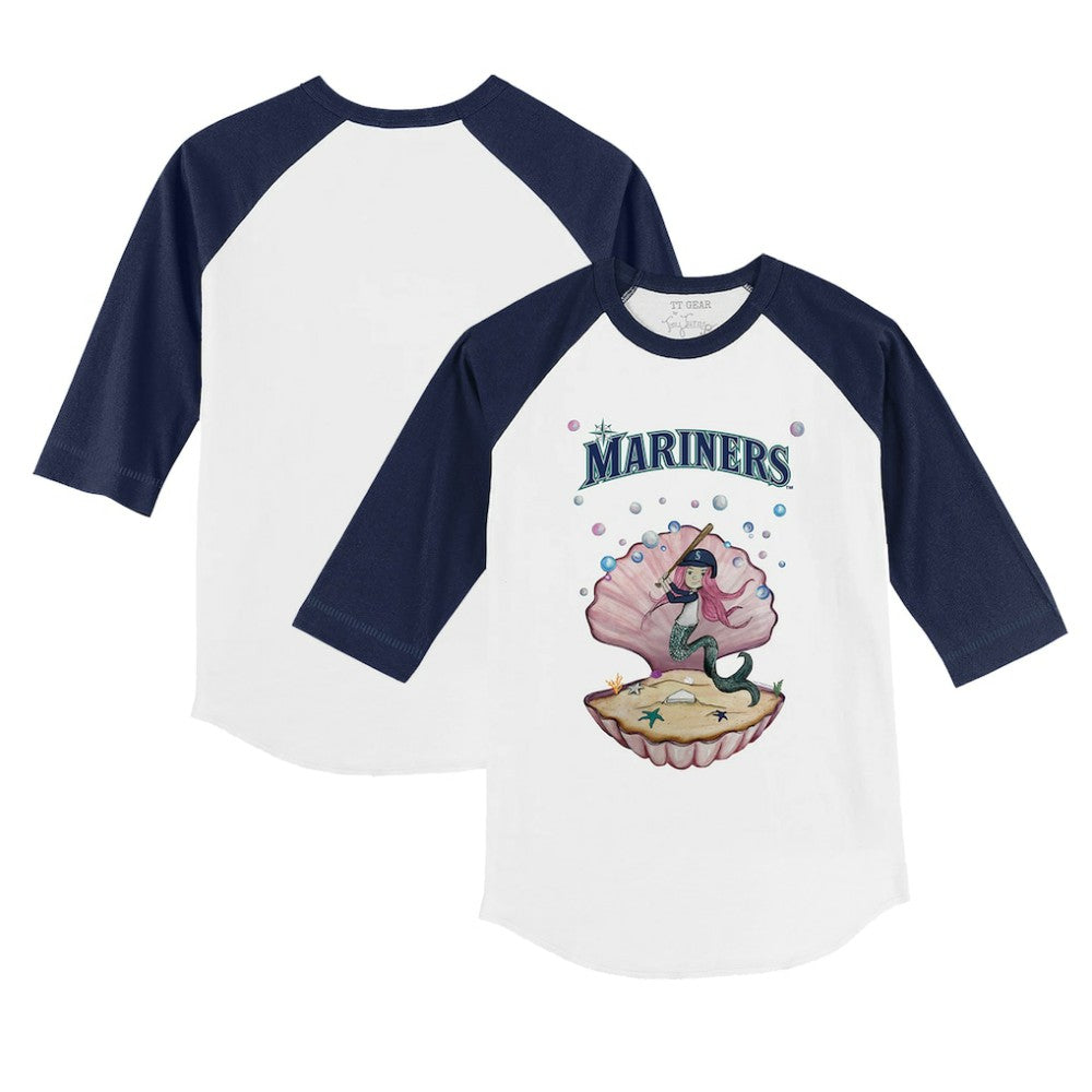 Seattle Mariners Tiny Turnip Youth Mermaid 3/4-Sleeve Raglan T-Shirt Near Me