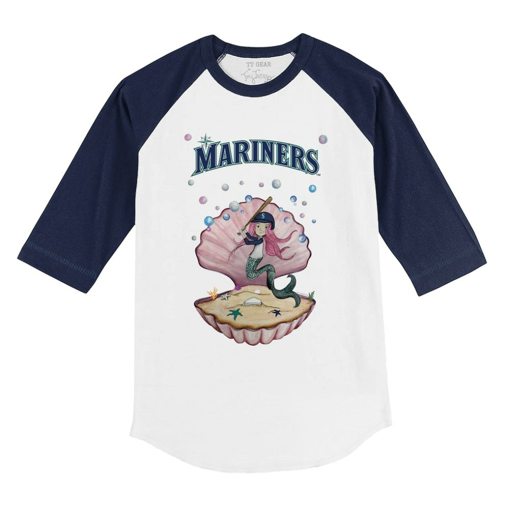 Seattle Mariners Tiny Turnip Youth Mermaid 3/4-Sleeve Raglan T-Shirt Near Me