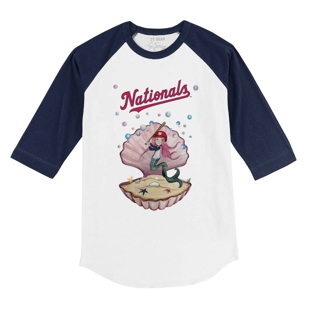 Washington Nationals Tiny Turnip Youth Mermaid 3/4-Sleeve Raglan T-Shirt Online