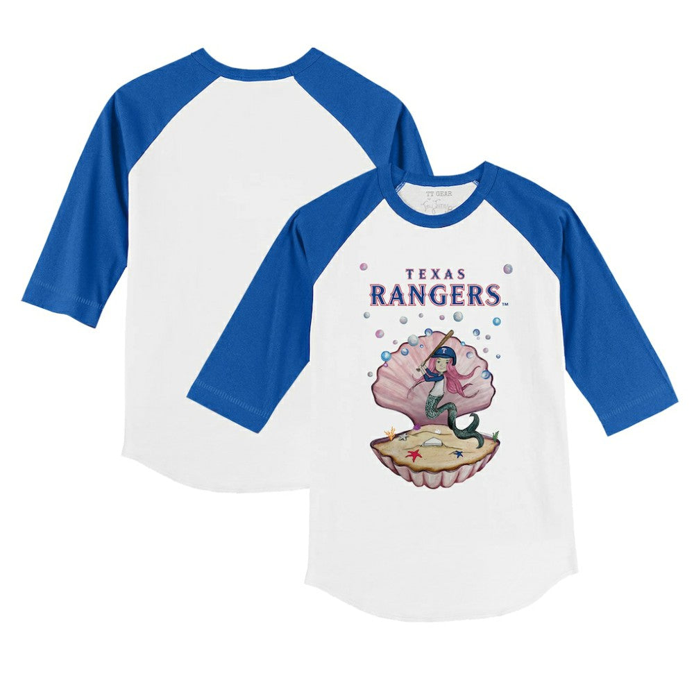 Texas Rangers Tiny Turnip Youth Mermaid 3/4-Sleeve Raglan T-Shirt discount