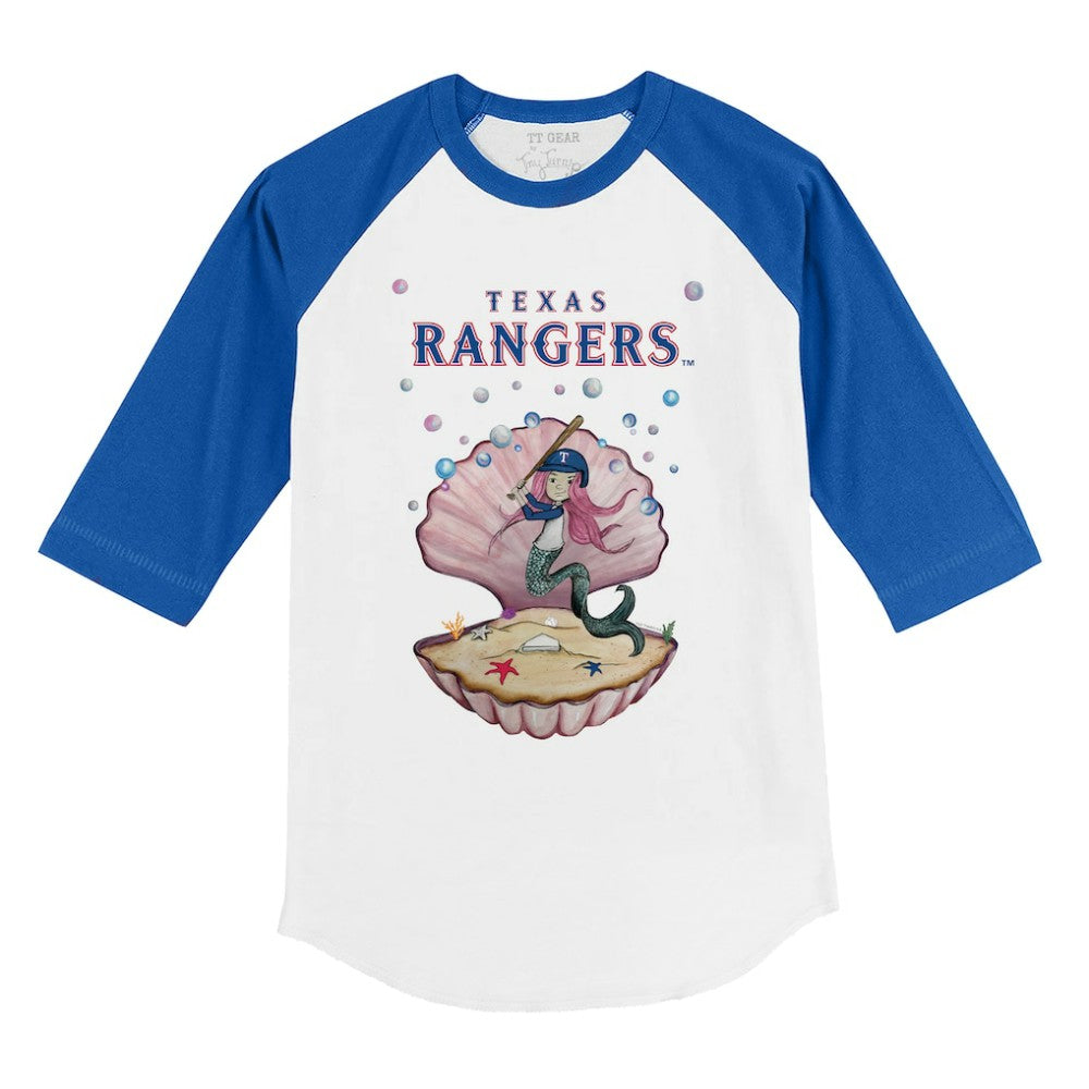 Texas Rangers Tiny Turnip Youth Mermaid 3/4-Sleeve Raglan T-Shirt discount