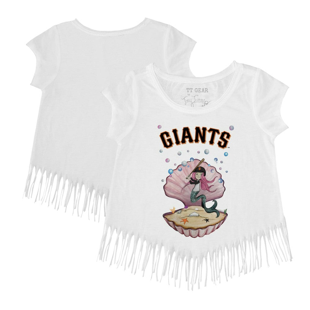 San Francisco Giants Tiny Turnip Girls Youth Mermaid Fringe T-Shirt Online