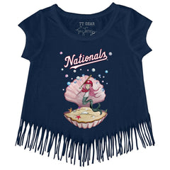 Washington Nationals Tiny Turnip Girls Youth Mermaid Fringe T-Shirt Lifestyle