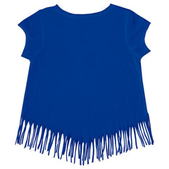 Los Angeles Dodgers Tiny Turnip Girls Youth Mermaid Fringe T-Shirt Clearance