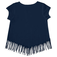 Atlanta Braves Tiny Turnip Girls Youth Mermaid Fringe T-Shirt discount
