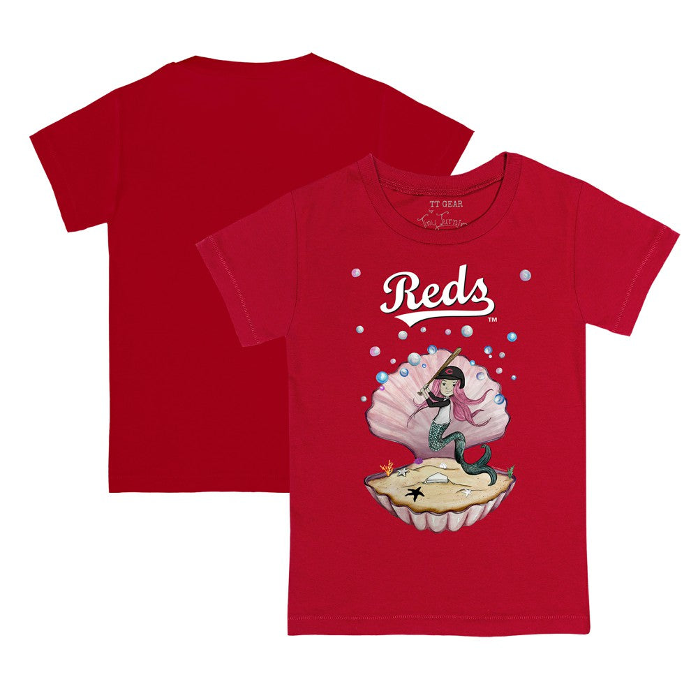 Cincinnati Reds Tiny Turnip Youth Mermaid T-Shirt discount
