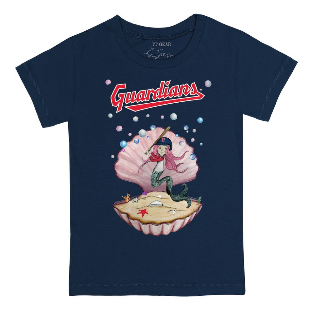 Cleveland Guardians Tiny Turnip Youth Mermaid T-Shirt Lifestyle