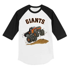 San Francisco Giants Tiny Turnip Youth Monster Truck 3/4-Sleeve Raglan T-Shirt for sale