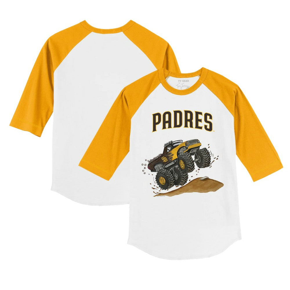 San Diego Padres Tiny Turnip Youth Monster Truck 3/4-Sleeve Raglan T-Shirt Online