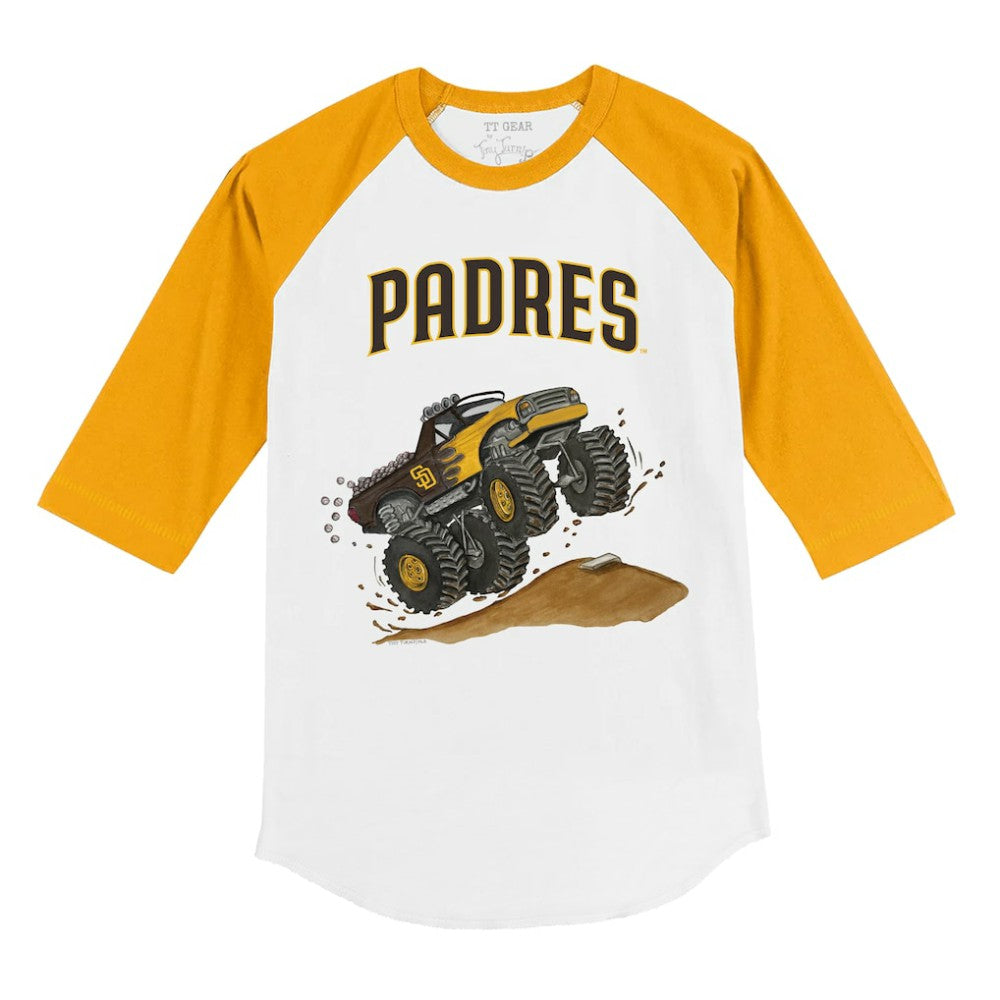 San Diego Padres Tiny Turnip Youth Monster Truck 3/4-Sleeve Raglan T-Shirt Online