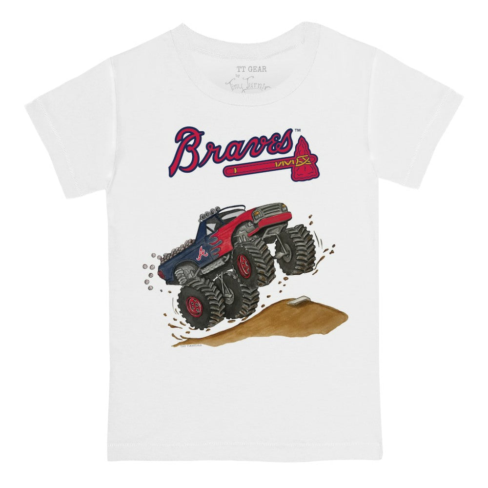 Atlanta Braves Tiny Turnip Youth Monster Truck T-Shirt On Sale