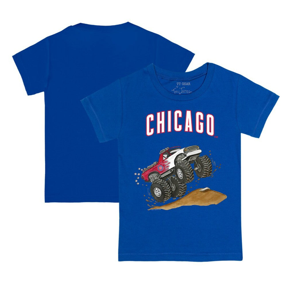 Chicago Cubs Tiny Turnip Youth Monster Truck T-Shirt On Sale
