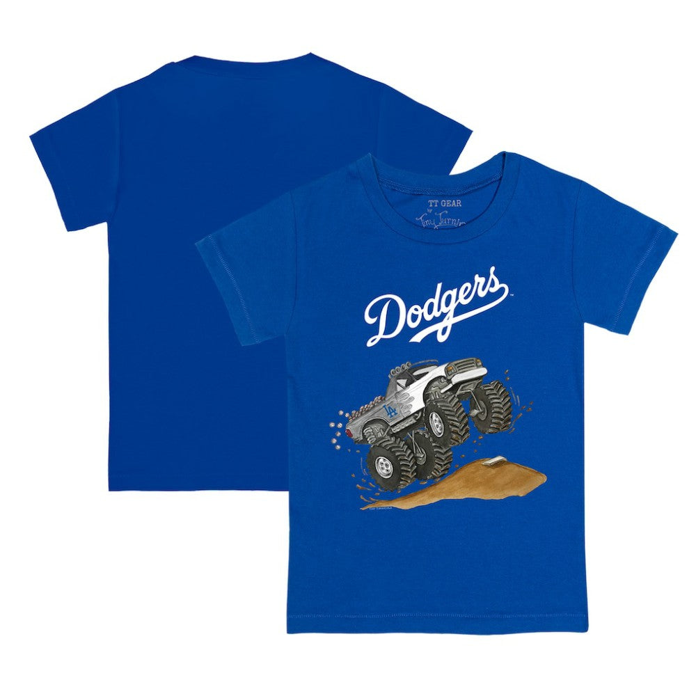 Los Angeles Dodgers Tiny Turnip Youth Monster Truck T-Shirt On Sale