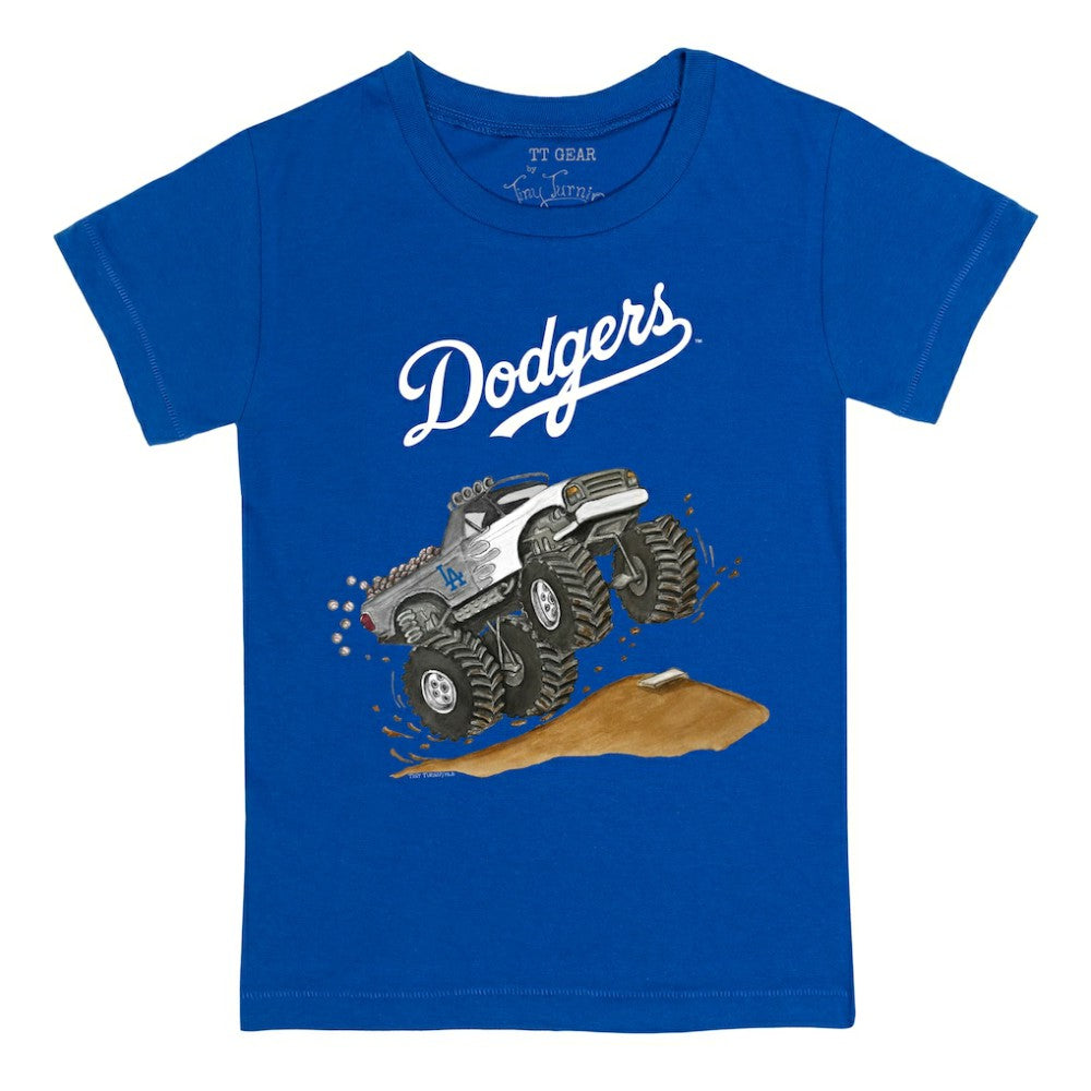 Los Angeles Dodgers Tiny Turnip Youth Monster Truck T-Shirt On Sale