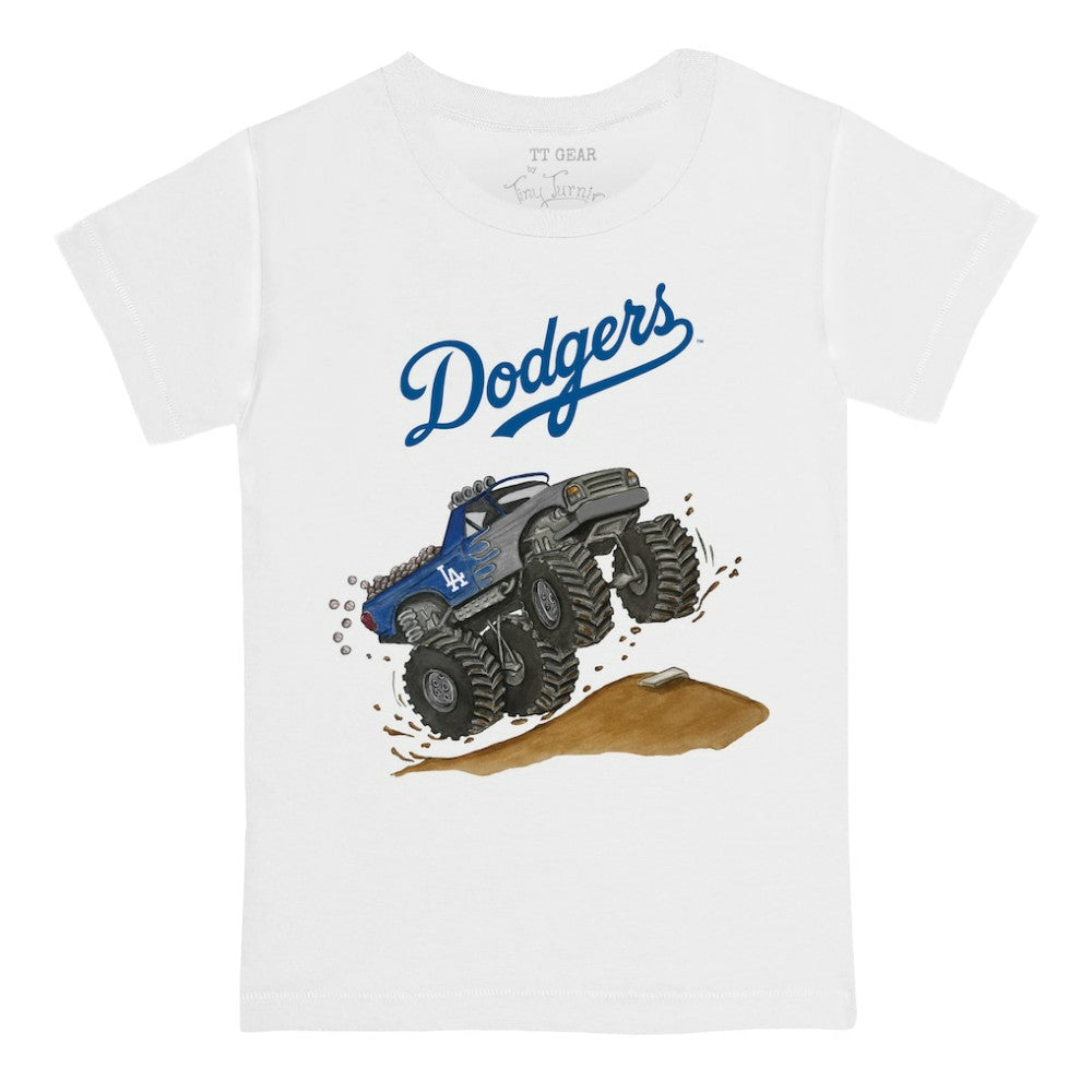 Los Angeles Dodgers Tiny Turnip Youth Monster Truck T-Shirt discount