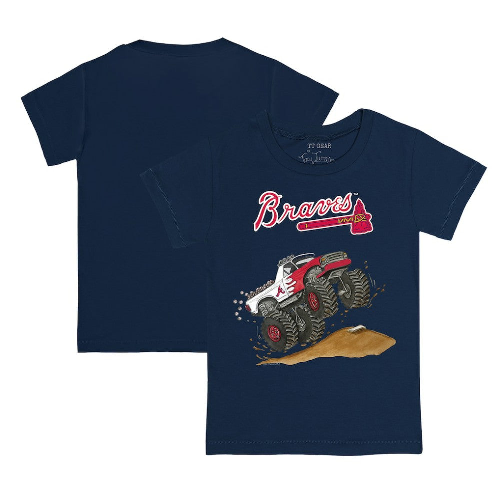 Atlanta Braves Tiny Turnip Youth Monster Truck T-Shirt On Sale