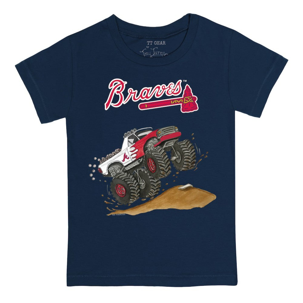 Atlanta Braves Tiny Turnip Youth Monster Truck T-Shirt On Sale