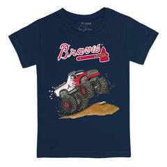 Atlanta Braves Tiny Turnip Youth Monster Truck T-Shirt On Sale