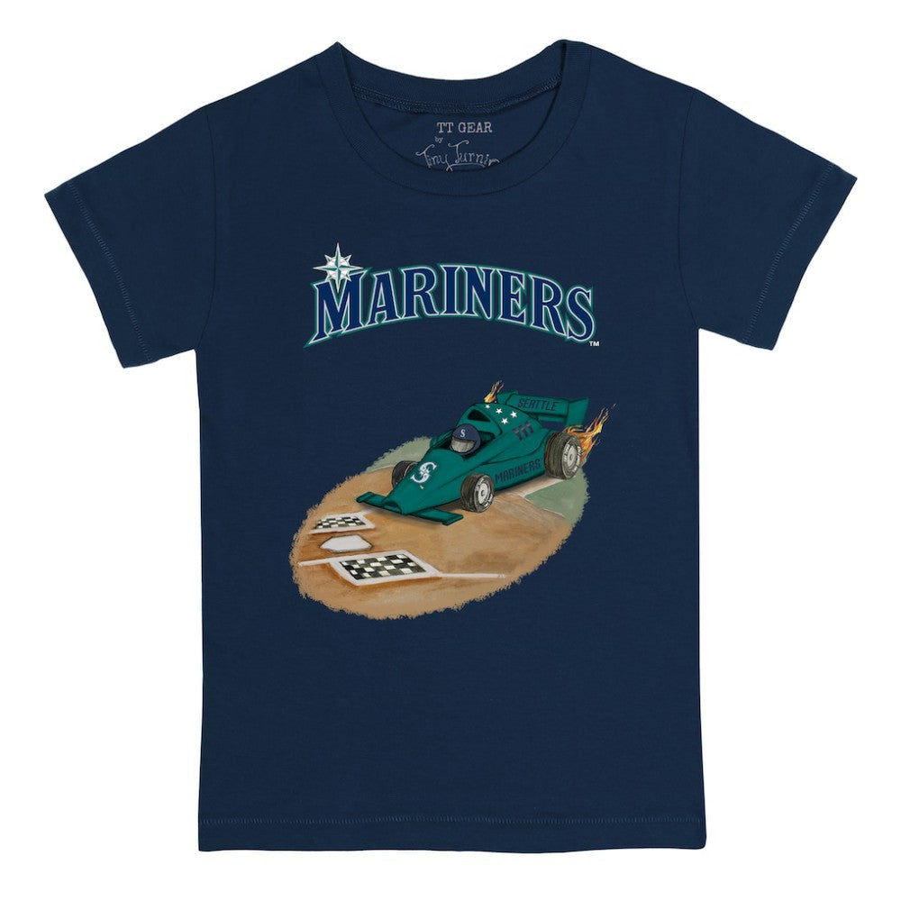 Seattle Mariners Tiny Turnip Youth Race Car T-Shirt discount