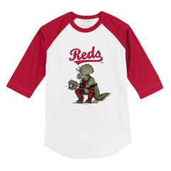 Cincinnati Reds Tiny Turnip Youth Triceratops 3/4-Sleeve Raglan T-Shirt On Sale
