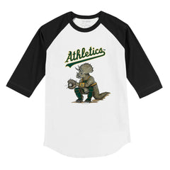 Athletics Tiny Turnip Youth Triceratops 3/4-Sleeve Raglan T-Shirt Lifestyle