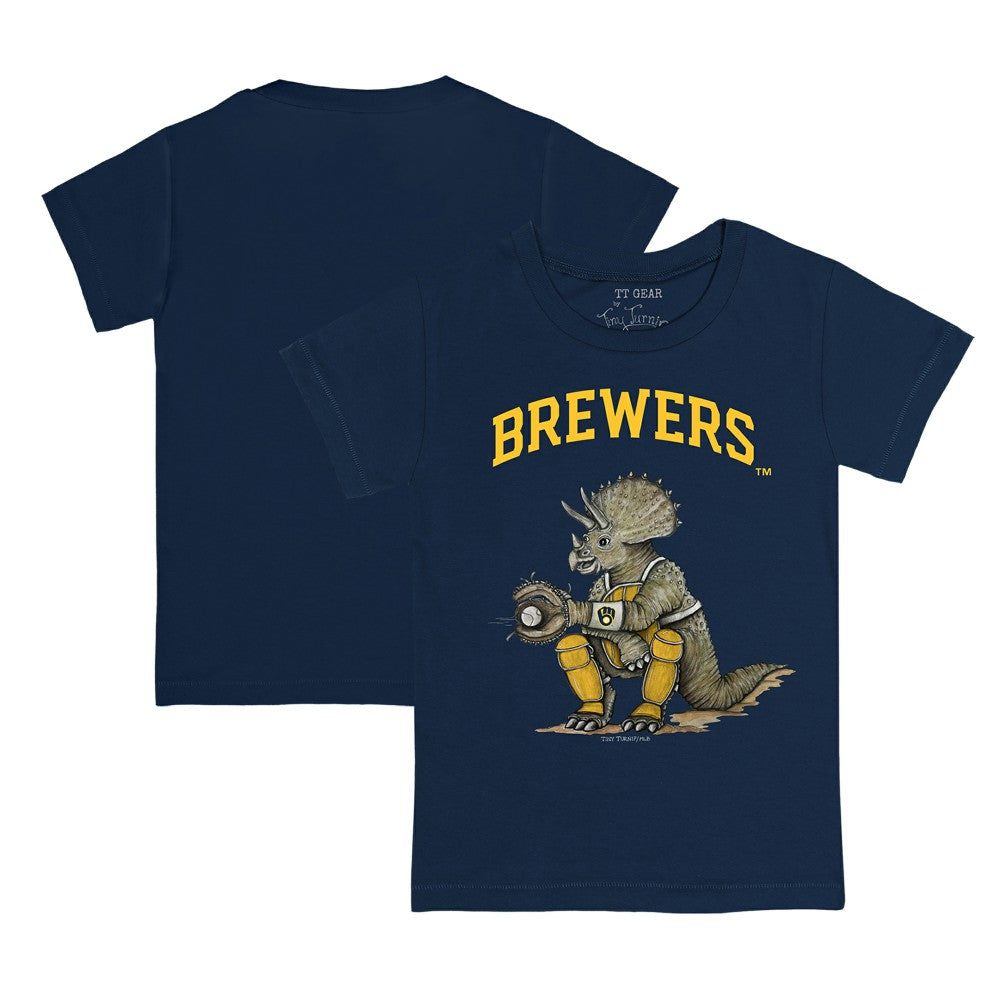 Milwaukee Brewers Tiny Turnip Youth Triceratops T-Shirt discount