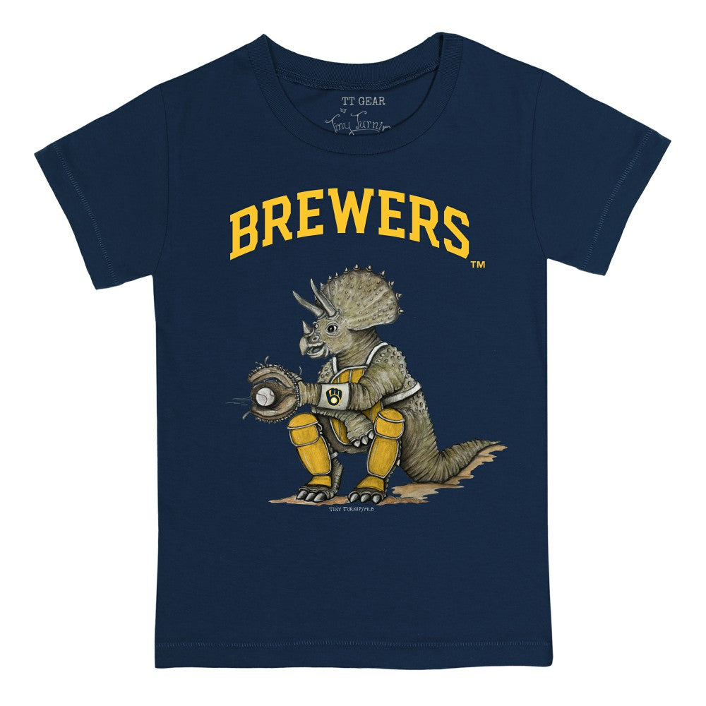 Milwaukee Brewers Tiny Turnip Youth Triceratops T-Shirt discount
