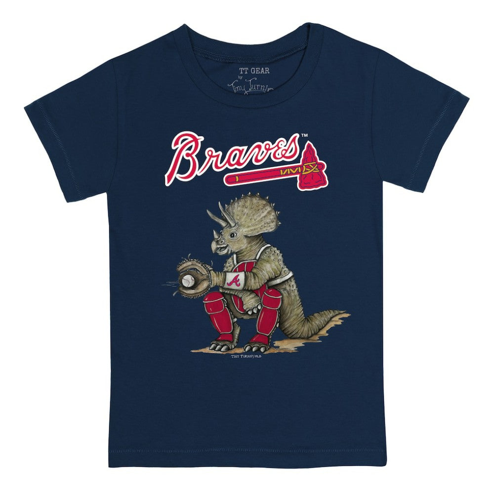 Atlanta Braves Tiny Turnip Youth Triceratops T-Shirt Sale