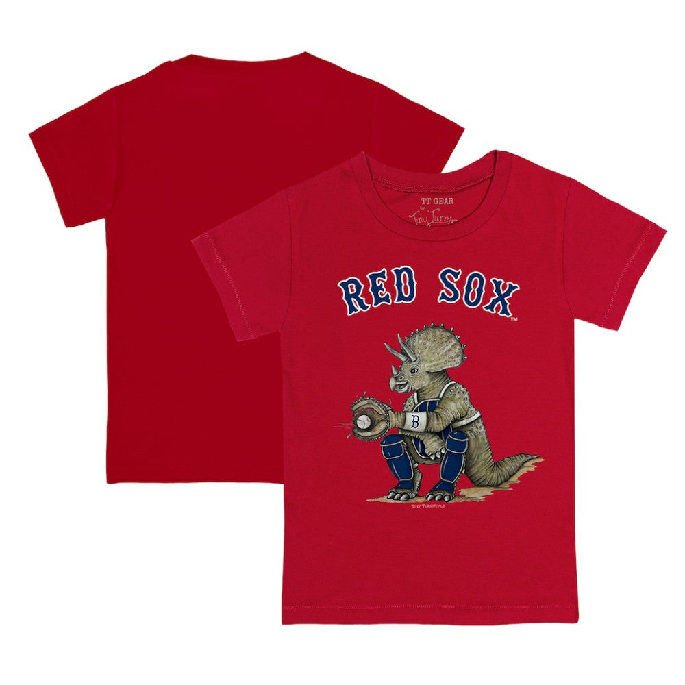 Boston Red Sox Tiny Turnip Youth Triceratops T-Shirt Lifestyle