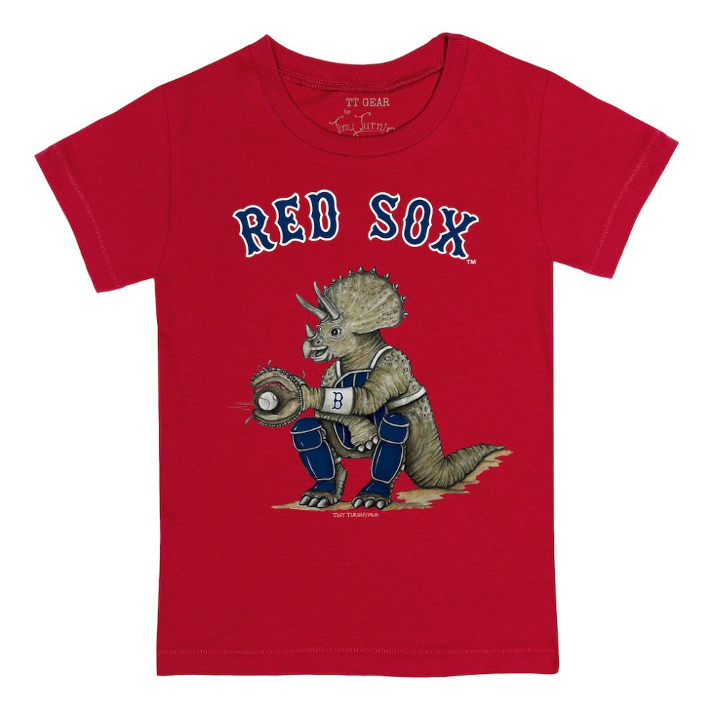 Boston Red Sox Tiny Turnip Youth Triceratops T-Shirt Lifestyle