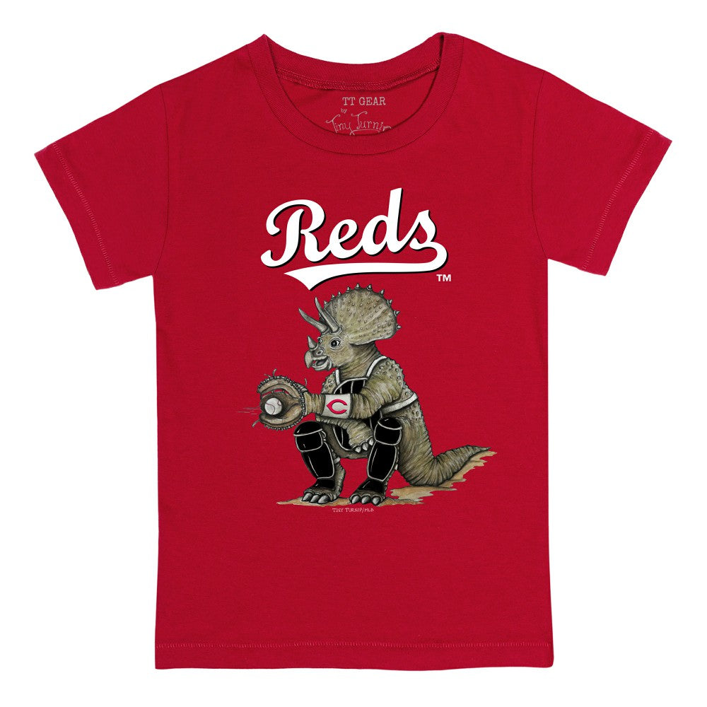 Cincinnati Reds Tiny Turnip Youth Triceratops T-Shirt Clearance