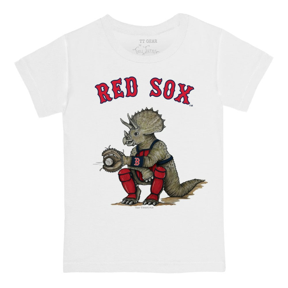 Boston Red Sox Tiny Turnip Youth Triceratops T-Shirt discount