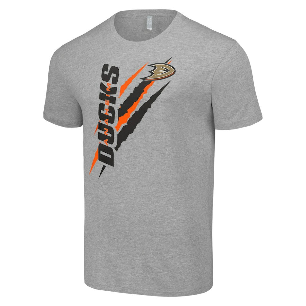 Anaheim Ducks - Starter Color Scratch T-Shirt Heather Gray