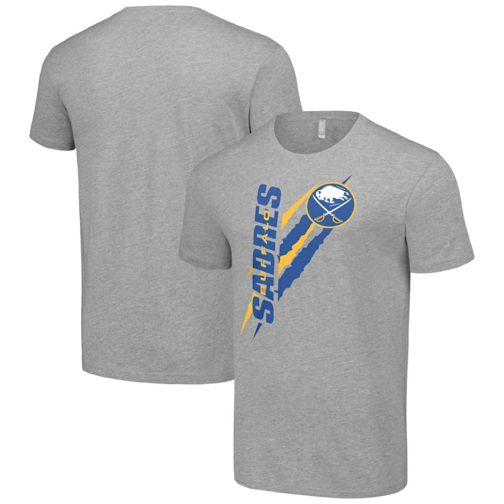 Buffalo Sabres - Starter Color Scratch T-Shirt Heather Gray