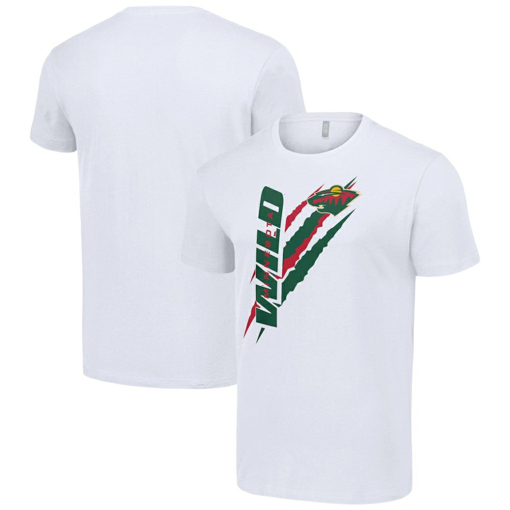 Minnesota Wild - Starter Color Scratch T-Shirt White