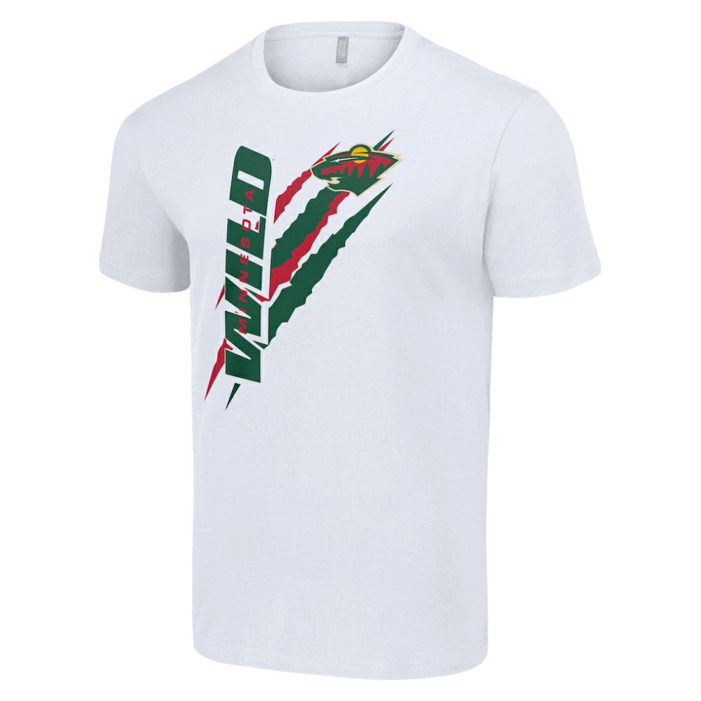 Minnesota Wild - Starter Color Scratch T-Shirt White