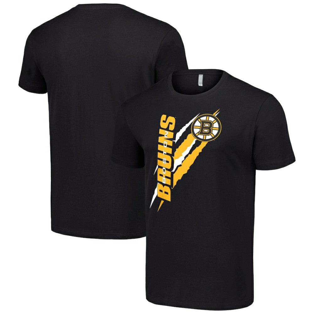 Boston Bruins Starter Color Scratch T-Shirt Black