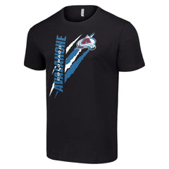Colorado Avalanche - Starter Color Scratch T-Shirt Black