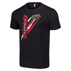 Minnesota Wild - Starter Color Scratch T-Shirt Black